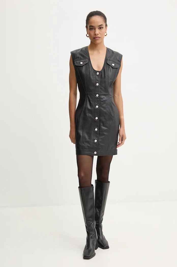 Šaty Moschino Jeans 3704.8715 černá AW24