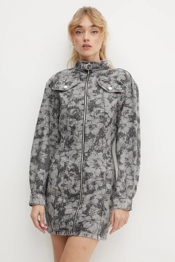 Traper haljina Moschino Jeans 0422.8722 siva AW24