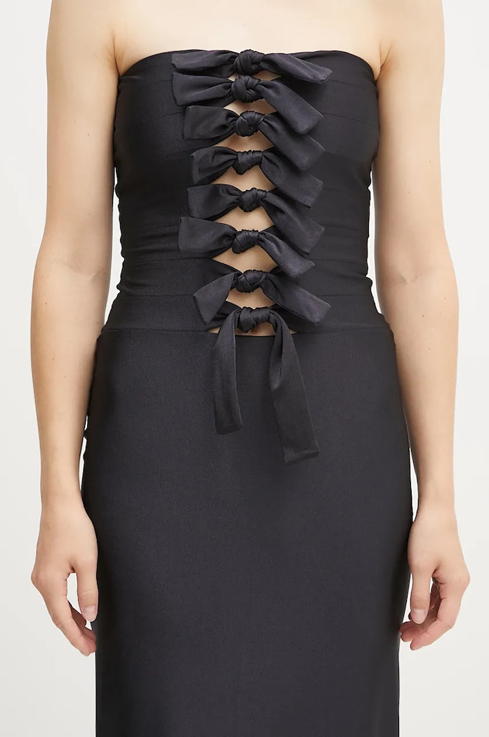 Šaty Coperni Jersey Knot Gala čierna COPR110BIS545