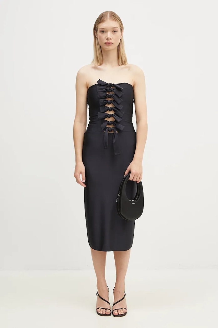 Šaty Coperni Jersey Knot Gala COPR110BIS545 čierna
