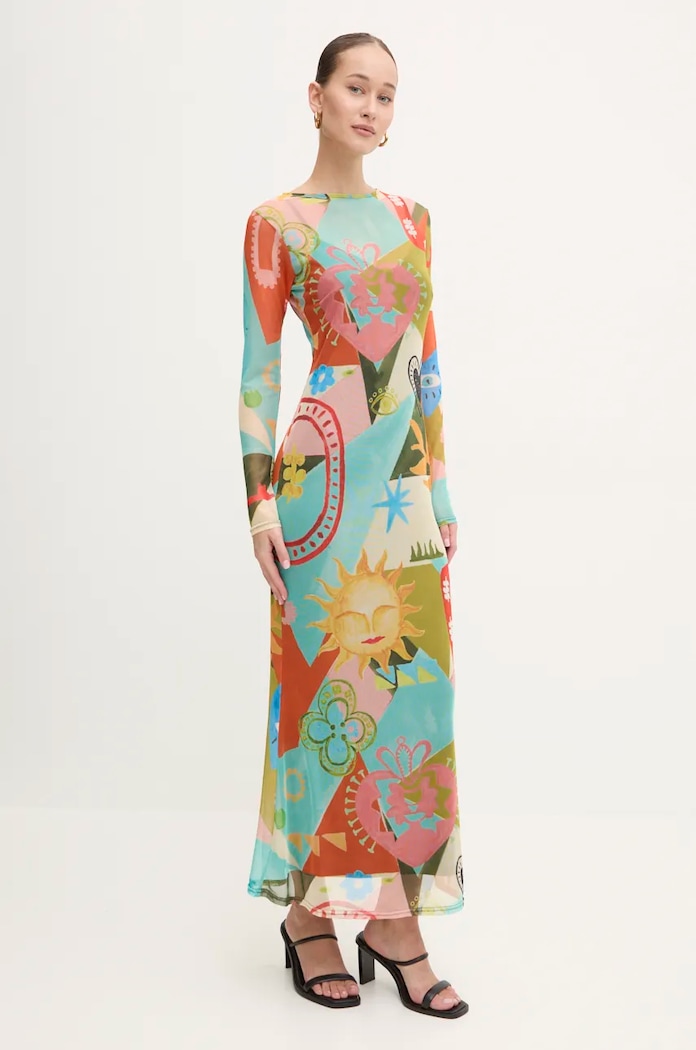 Рокля Never Fully Dressed Multi Sundazed Summer Mesh Dress трикотаж многоцветен NFDDR1674