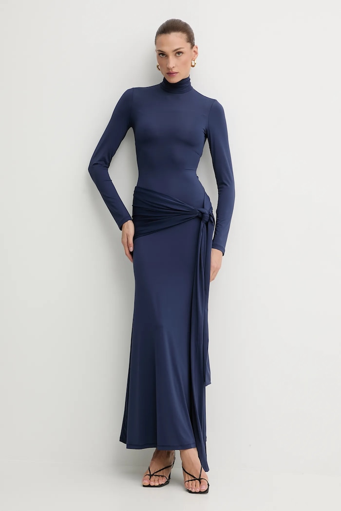 Obleka Bardot ALIX 59467DB mornarsko modra AW25