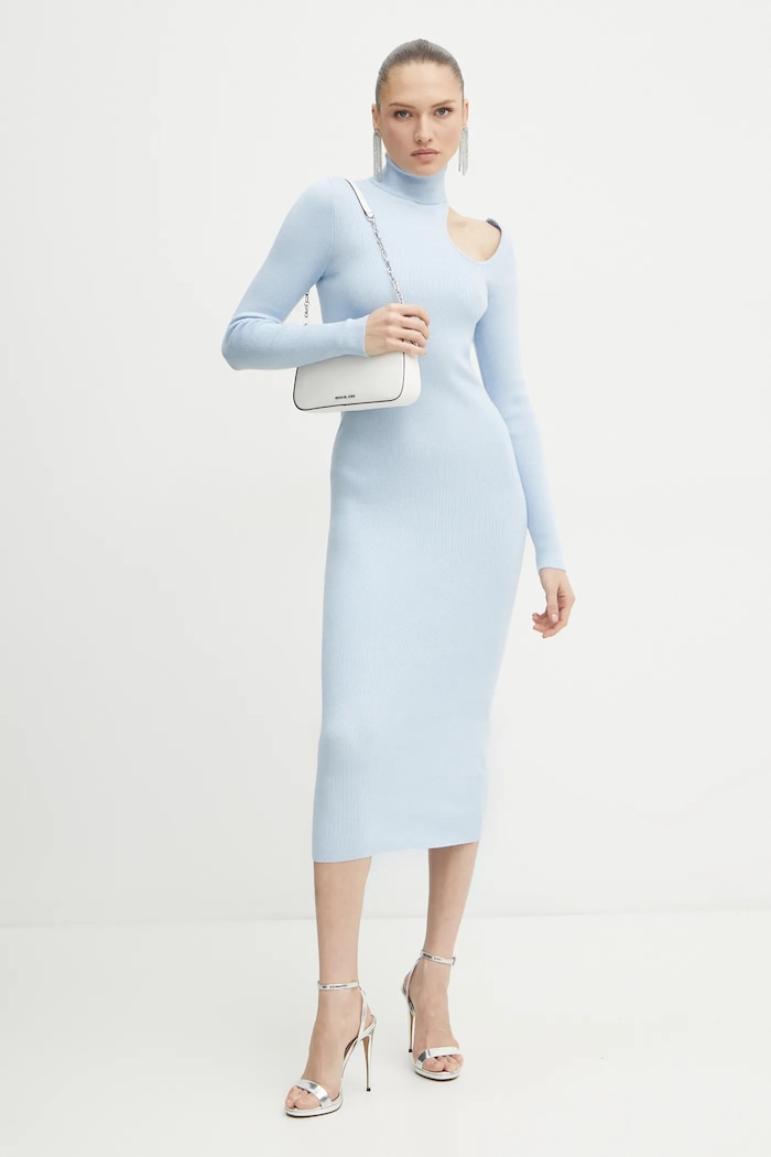 Bardot rochie OLESA 59580DB albastru AW24