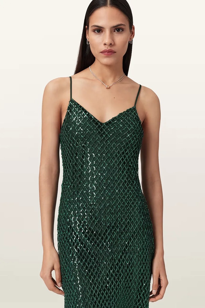 Oblečenie Šaty AllSaints CHANTELLE W062DB zelená