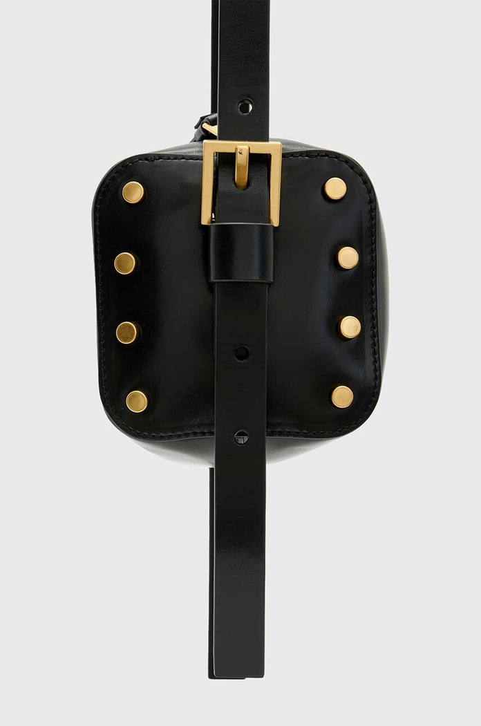 Kožená kabelka AllSaints MIRO BARREL W064XB