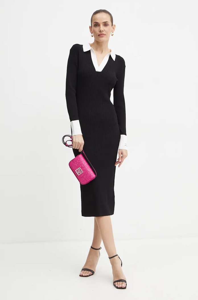 Šaty Karl Lagerfeld 246W1319 černá AW24