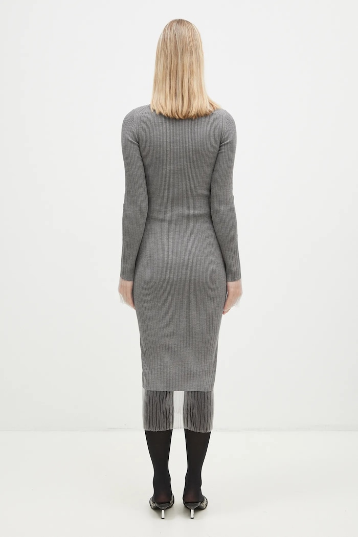 Одяг Вовняна сукня Sportmax Alibi 2422326022600 сірий