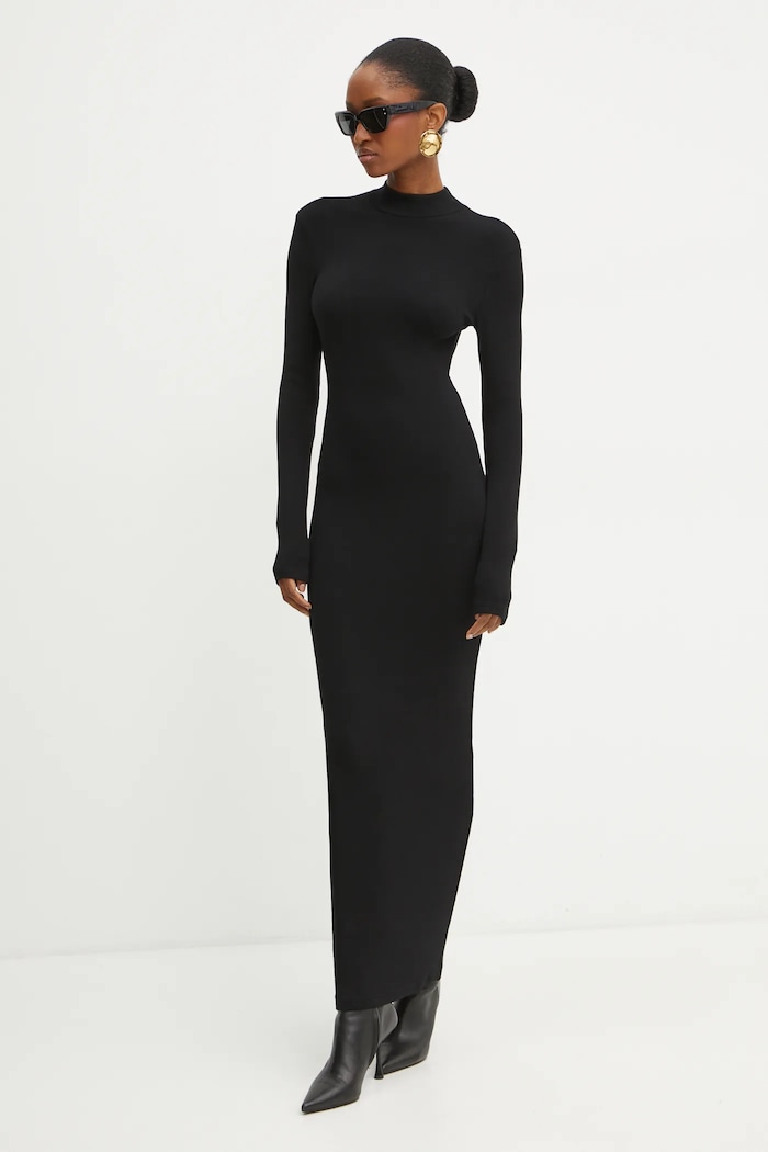 La Mania vestito FALLON FALLON nero AW25