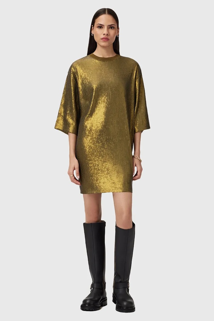 Рокля AllSaints OPAL LOGO DRESS W185DB