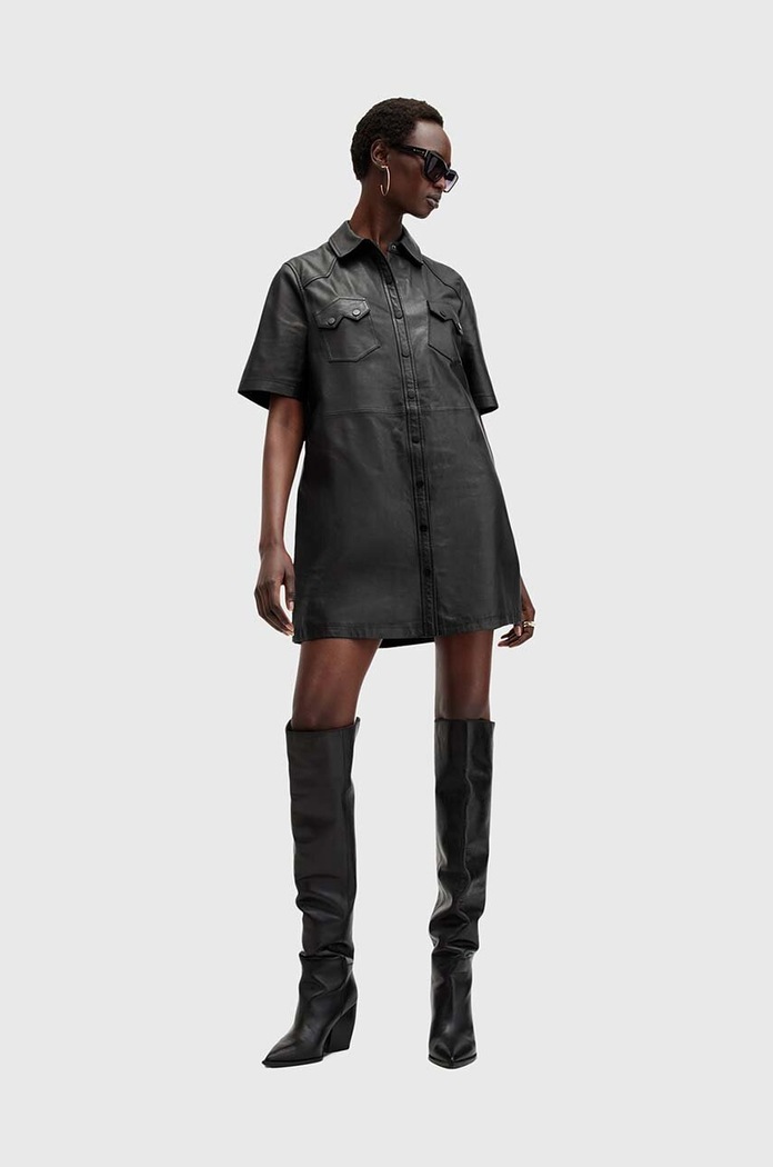 AllSaints Rochie de piele ROCK DRESS W287DB