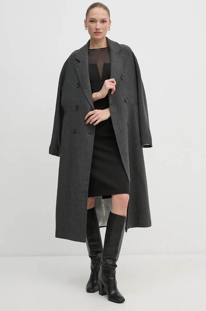 Haljina Sandro Ferrone SFS23YBEBACOLO crna AW24