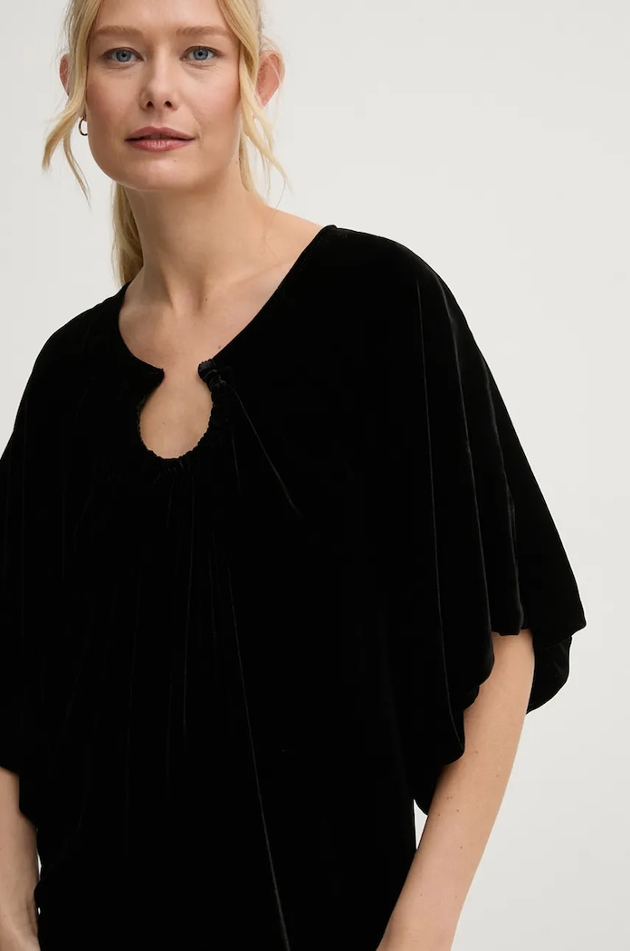 Šaty s prímesou hodvábu By Malene Birger ROSAE čierna Q72634002
