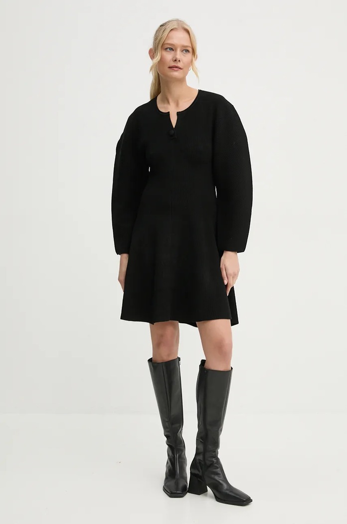 Šaty By Malene Birger FRANCESA pletenina čierna Q72575004