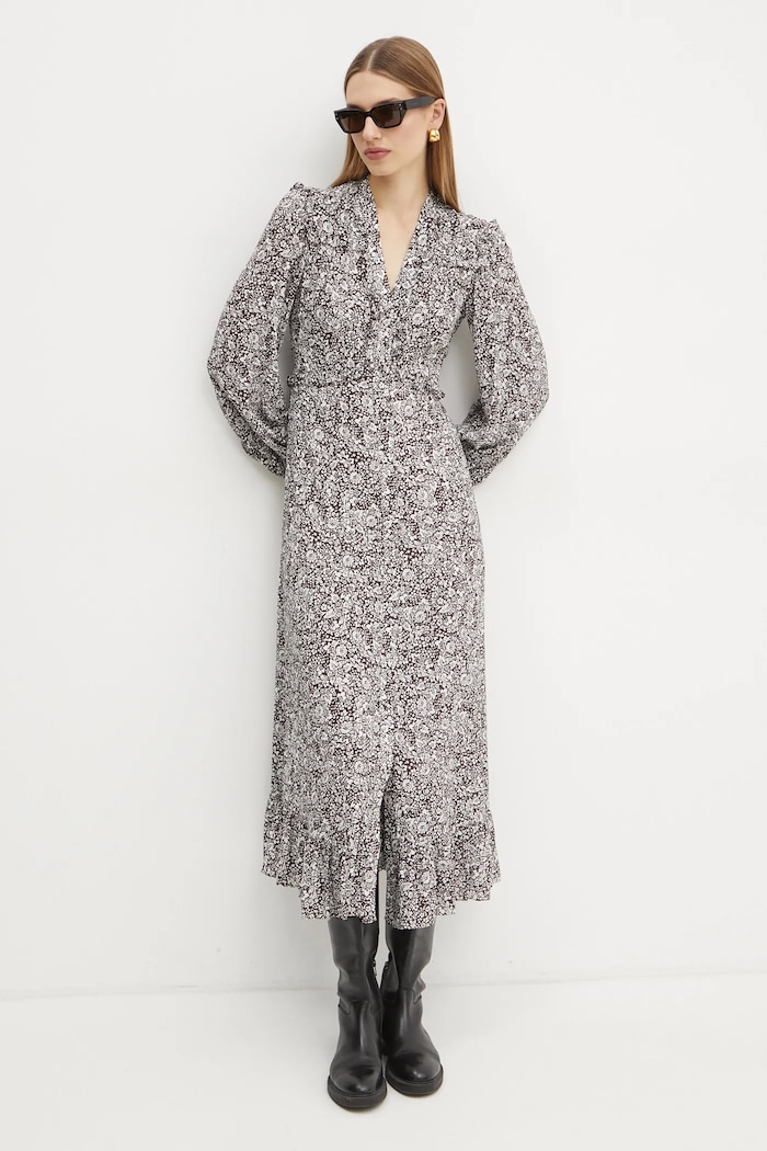 Weekend Max Mara rochie fixat maro 2425226023600