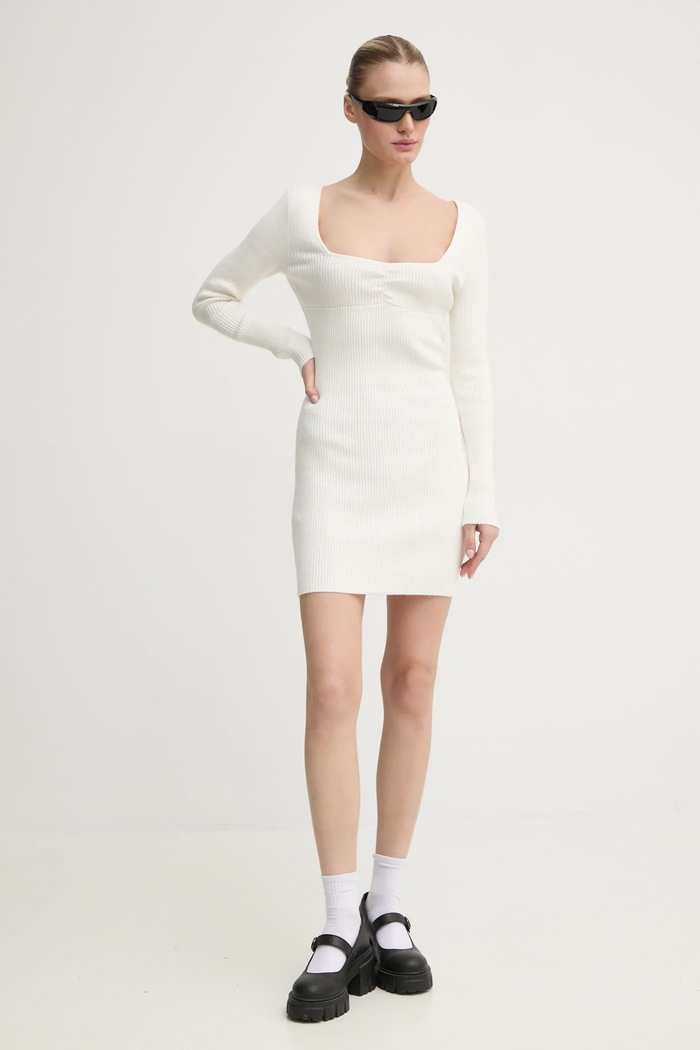 Šaty Hollister Co. KI359.4333.101 béžová AW24