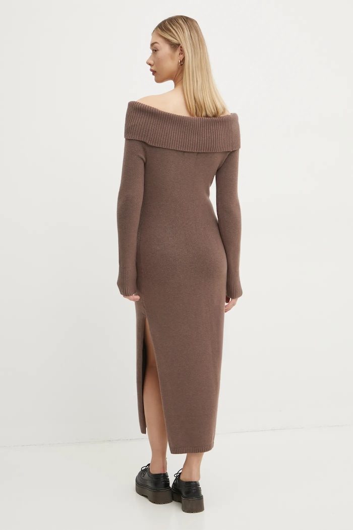 Haljina Hollister Co. KI359.4343.440 smeđa AW24