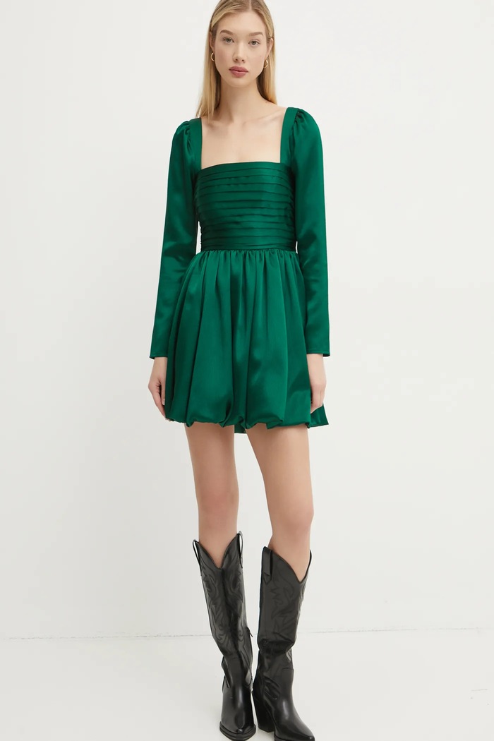 Šaty Abercrombie & Fitch mini zelená KI159.5085.330