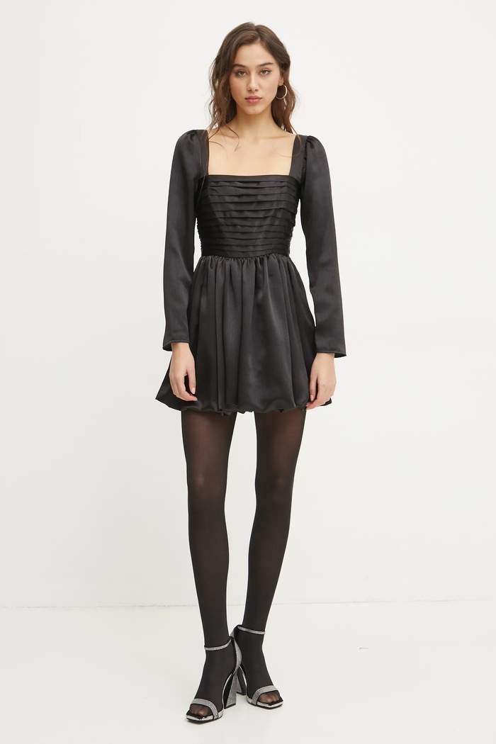 Šaty Abercrombie & Fitch KI159.5085.900 čierna AW24