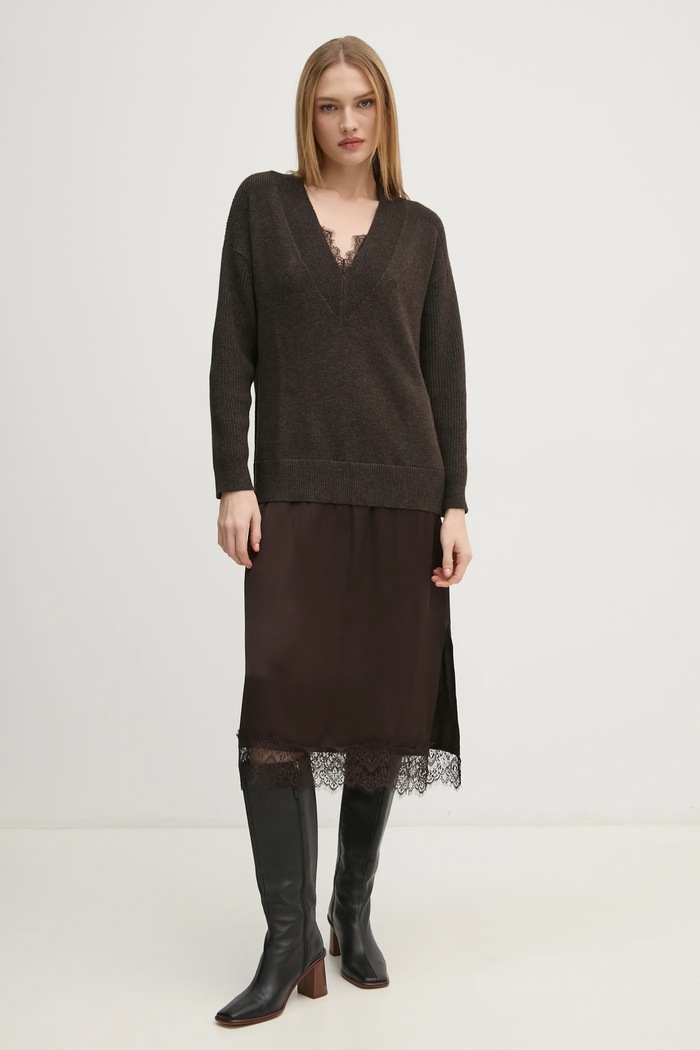 Pedro del Hierro sukienka casual brązowy 6198629