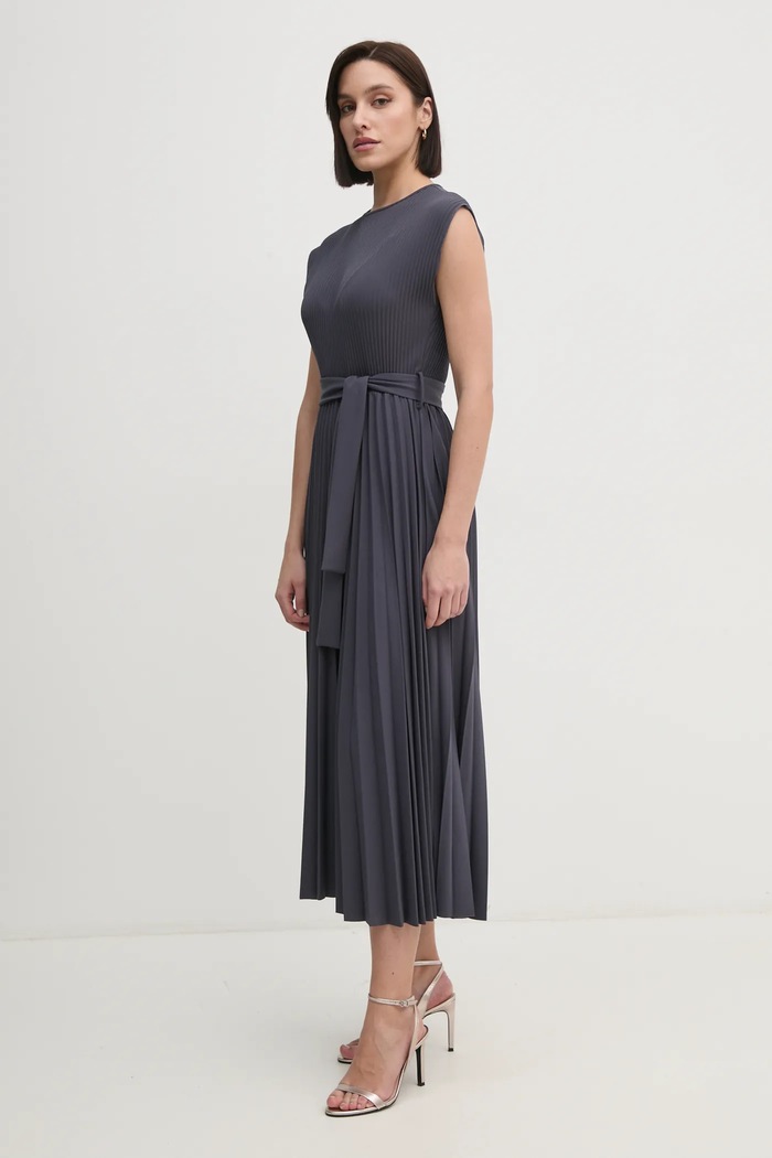 Sandro Ferrone rochie maxi gri S58YBEFLAKE