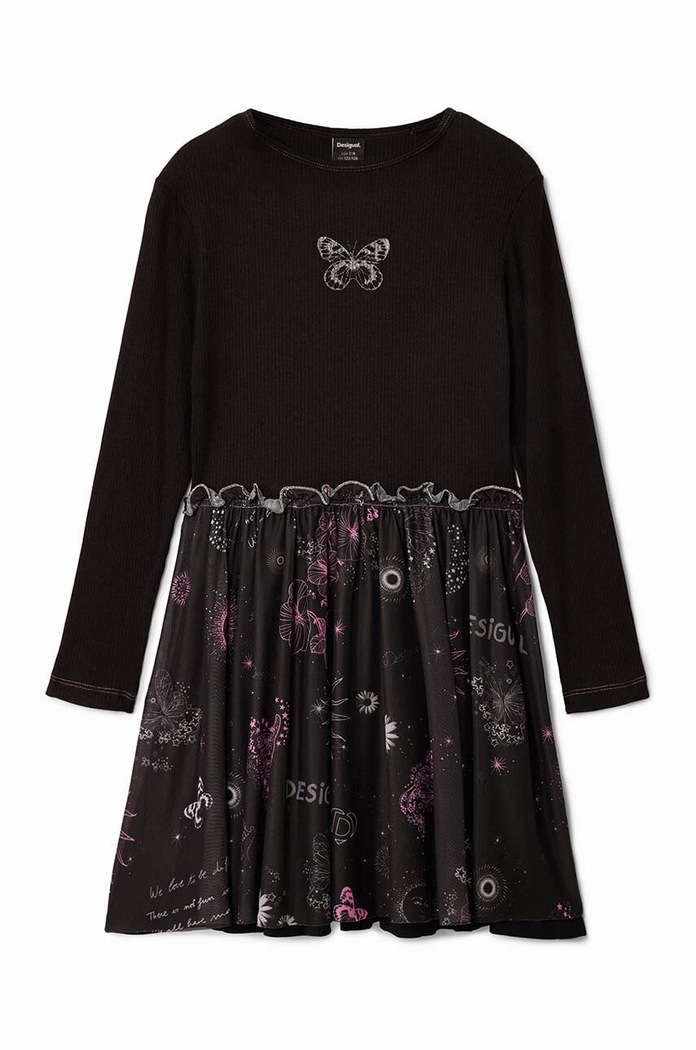 Dívčí šaty Desigual 24WGVK16 černá AW24