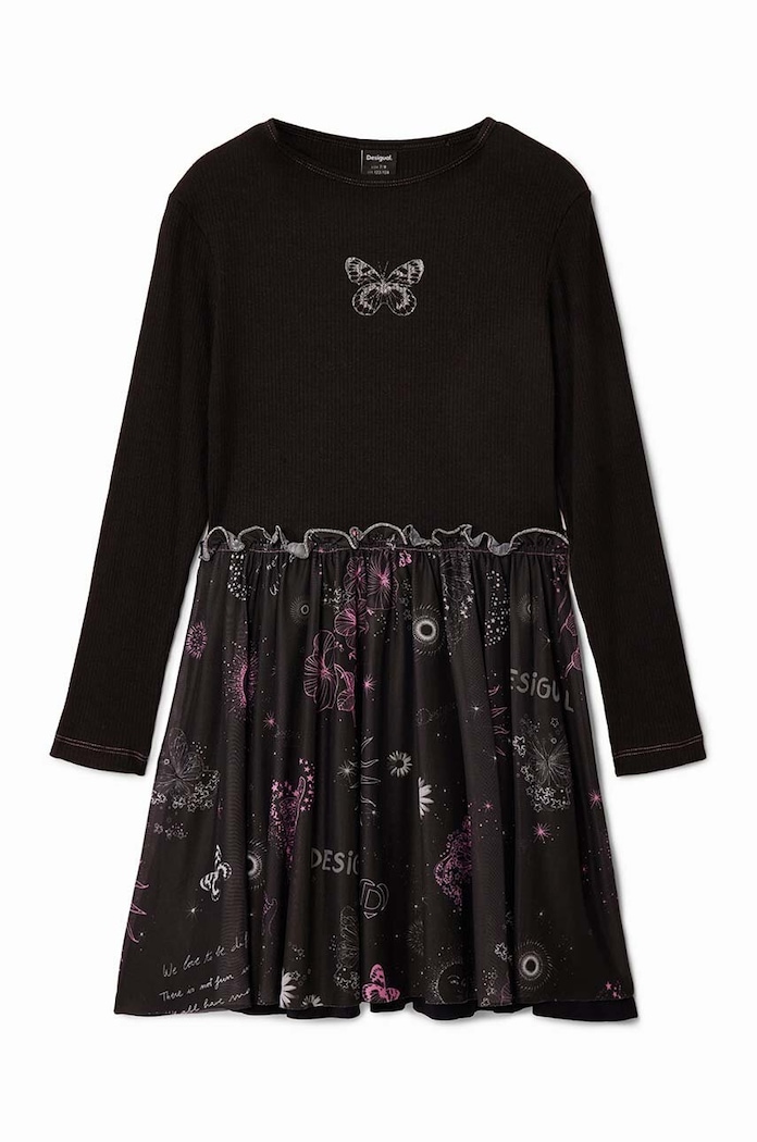 Dívčí šaty Desigual 24WGVK16 černá AW24