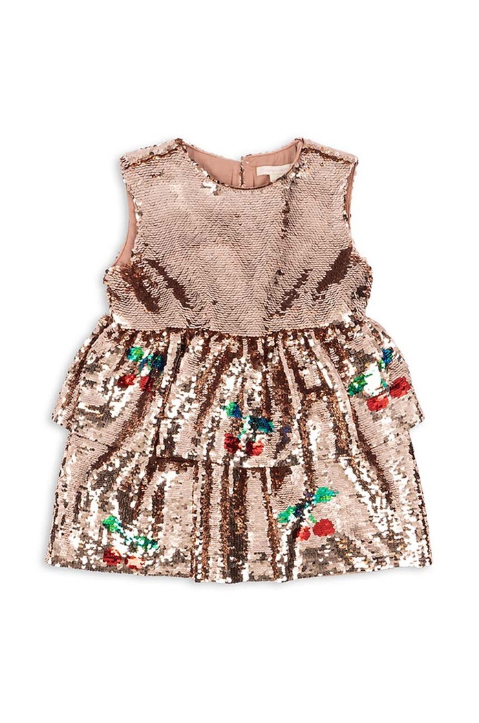 Otroška obleka Konges Sløjd LULU DRESS Mini bež KS101574
