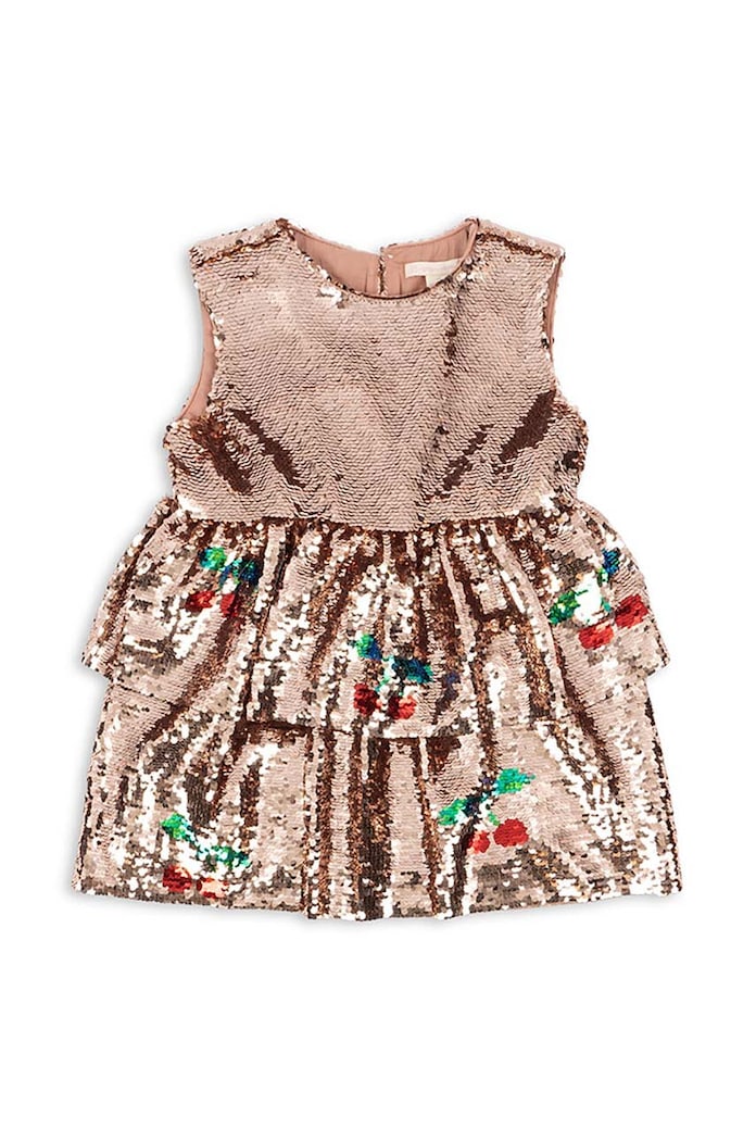 Otroška obleka Konges Sløjd LULU DRESS Mini bež KS101574