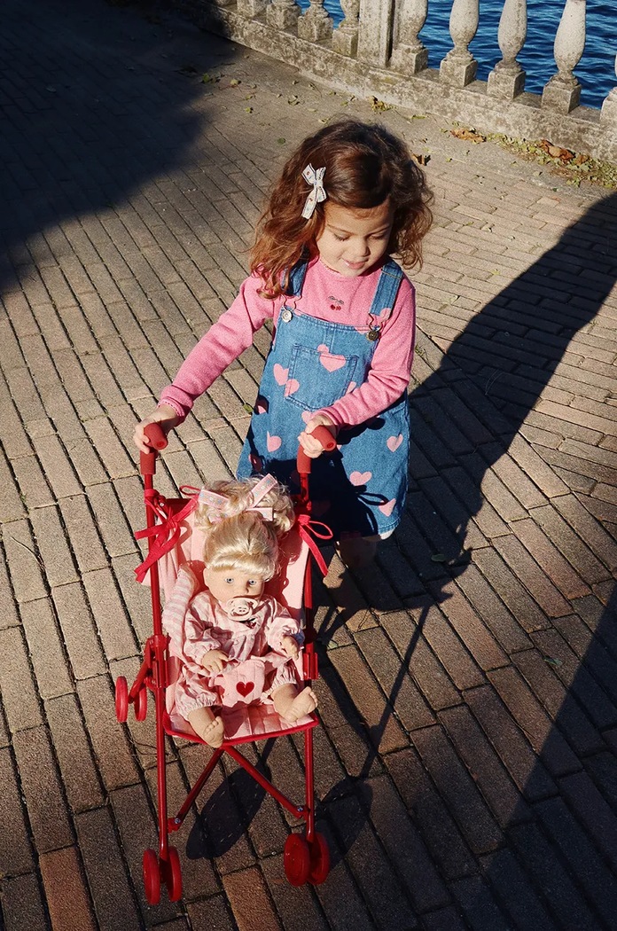 Dětské riflové šaty Konges Sløjd MAGOT OVERALL DRESS GOTS KS101588