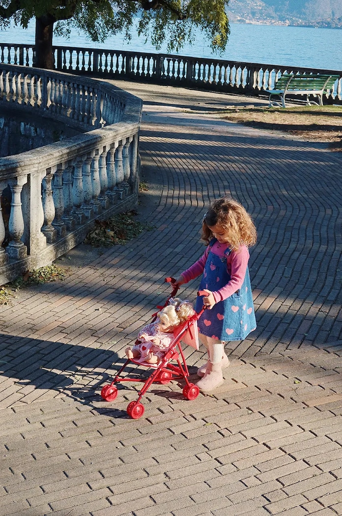 Dětské riflové šaty Konges Sløjd MAGOT OVERALL DRESS GOTS KS101588
