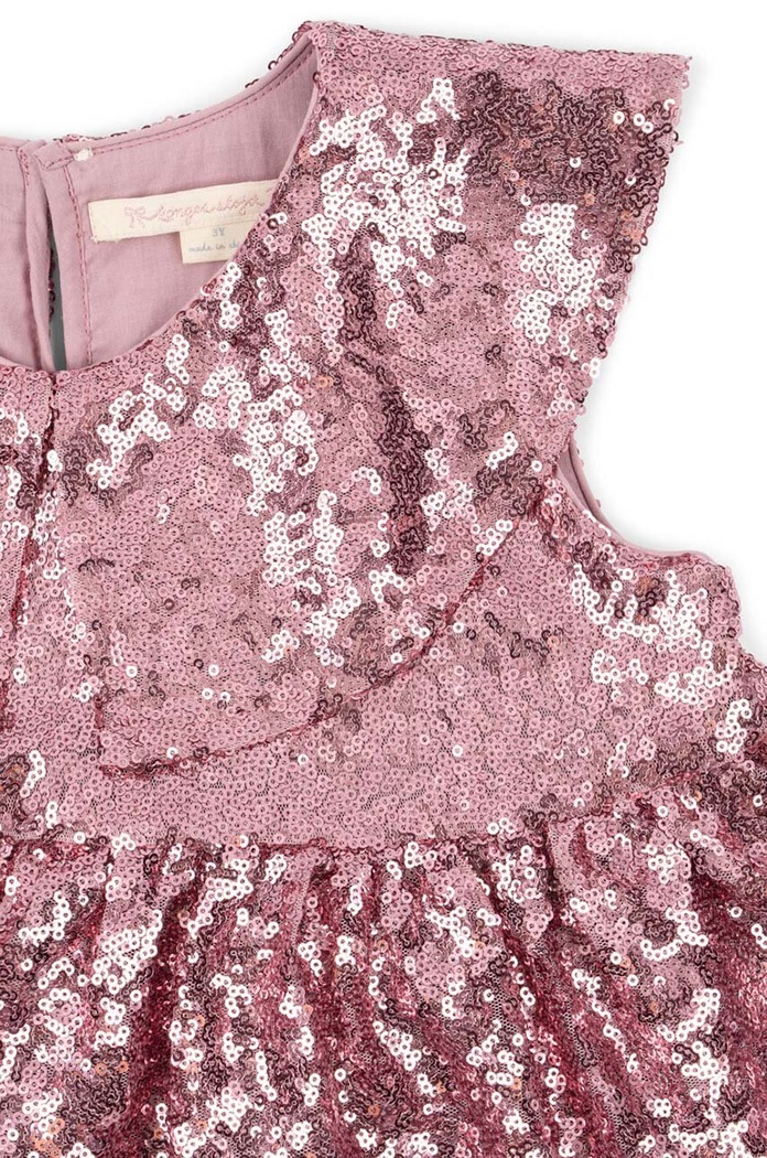 Детска рокля Konges Sløjd STARLA SEQUIN DRESS розов KS101689