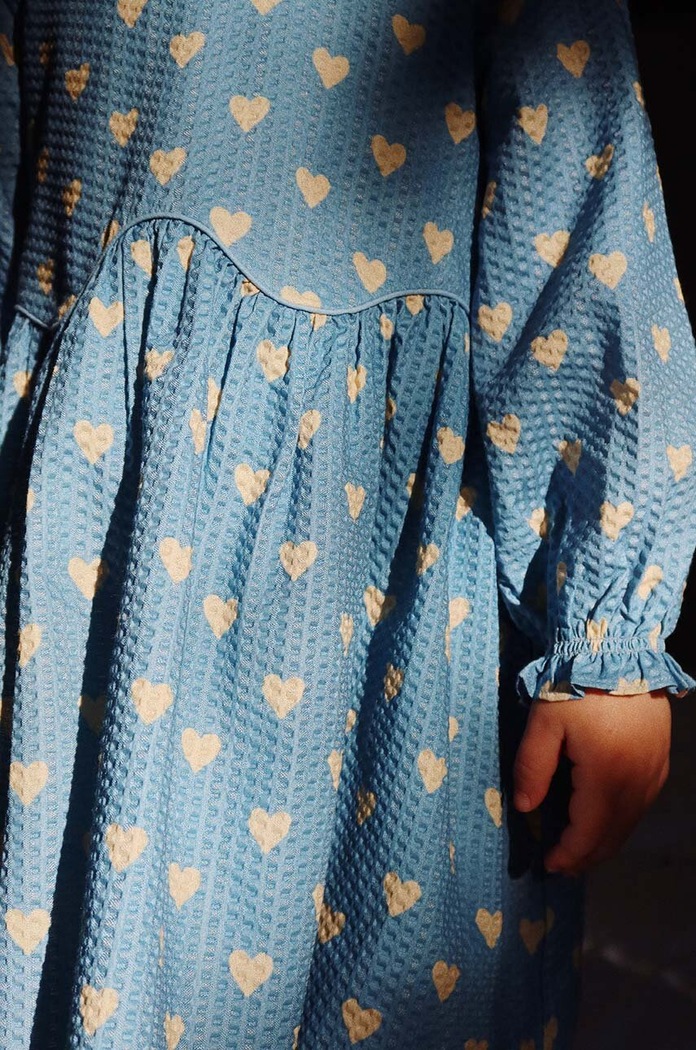 Konges Sløjd sukienka bawełniana dziecięca VIDA DRESS GOTS KS101726