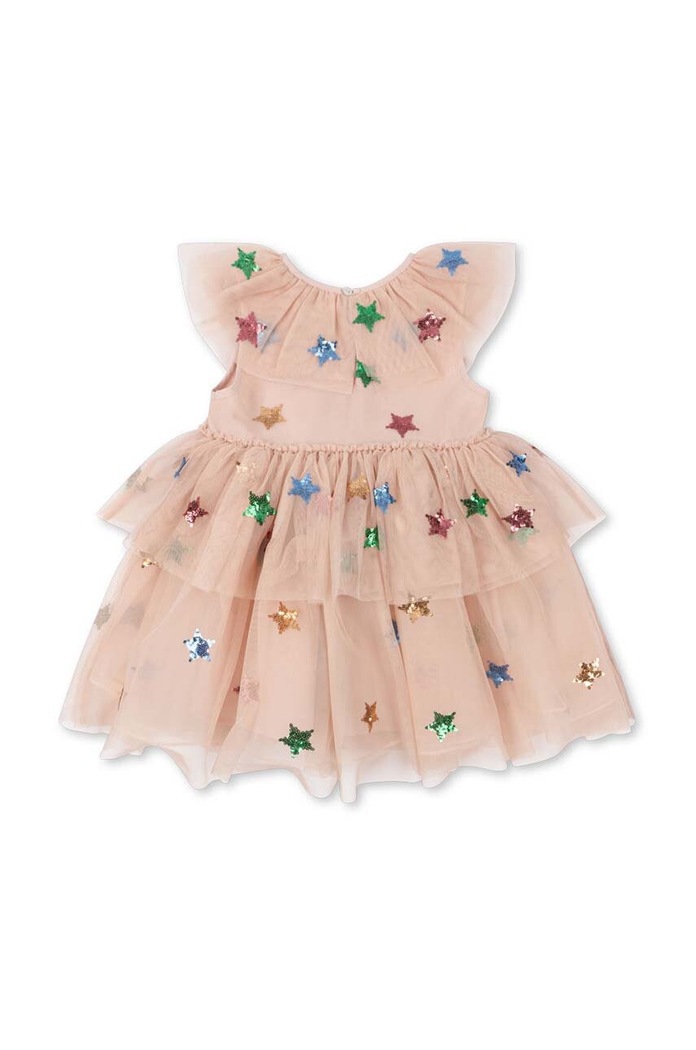 DÍVKA Dívčí šaty Konges Sløjd YVONNE FAIRY DRESS KS101758 béžová