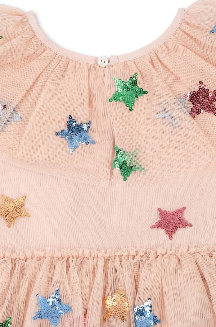 Dívčí šaty Konges Sløjd YVONNE FAIRY DRESS béžová KS101758