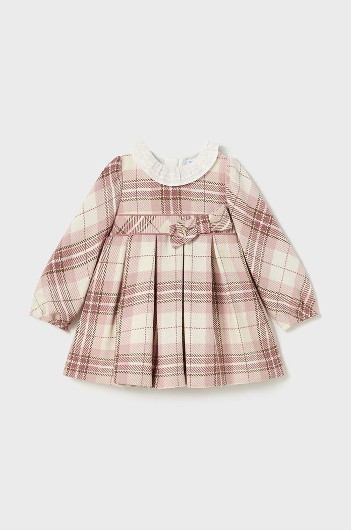 Dětské šaty s příměsí vlny Mayoral mini růžová 2903.4A.Baby.9BYH
