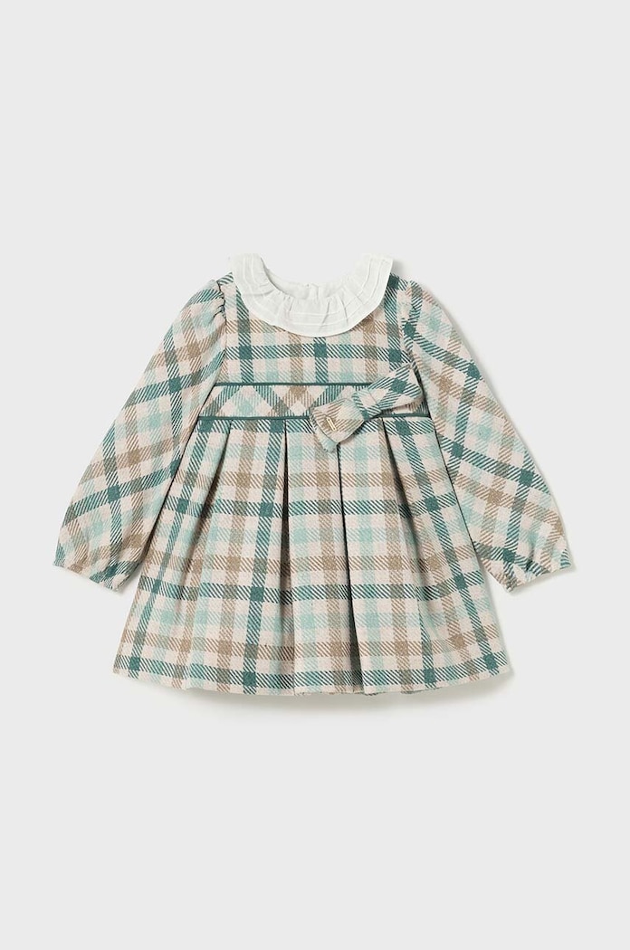 Παιδικό φόρεμα από μαλλί Mayoral 2903.4A.Baby.9BYH τιρκουάζ AW24