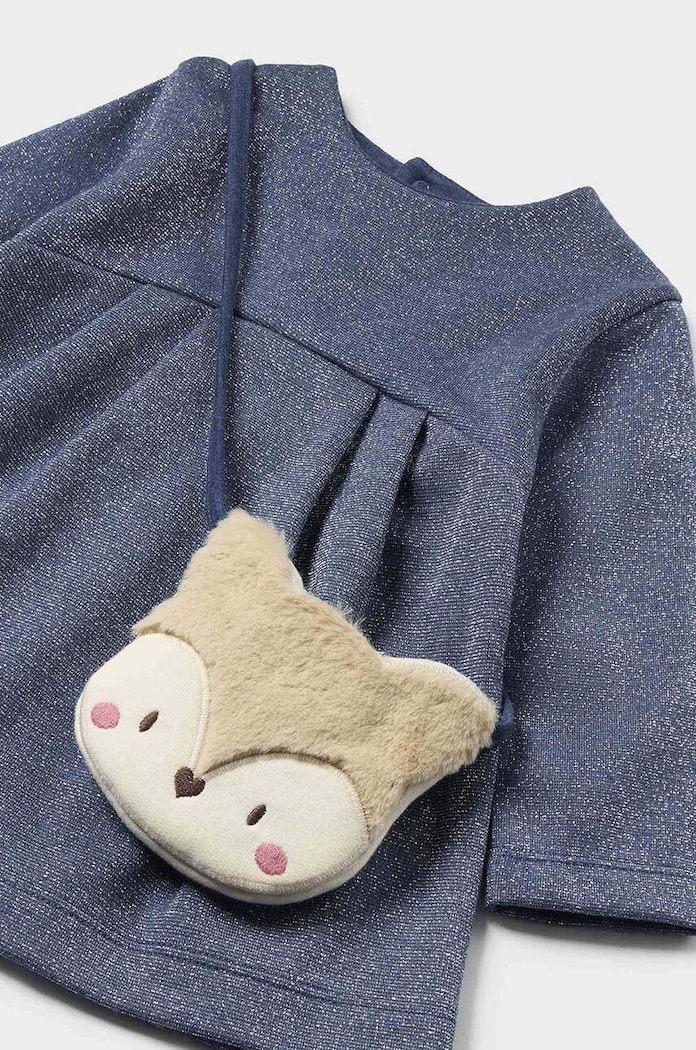 Mayoral sukienka dziecięca z torebką 2915.4E.Baby.9BYH niebieski AW24