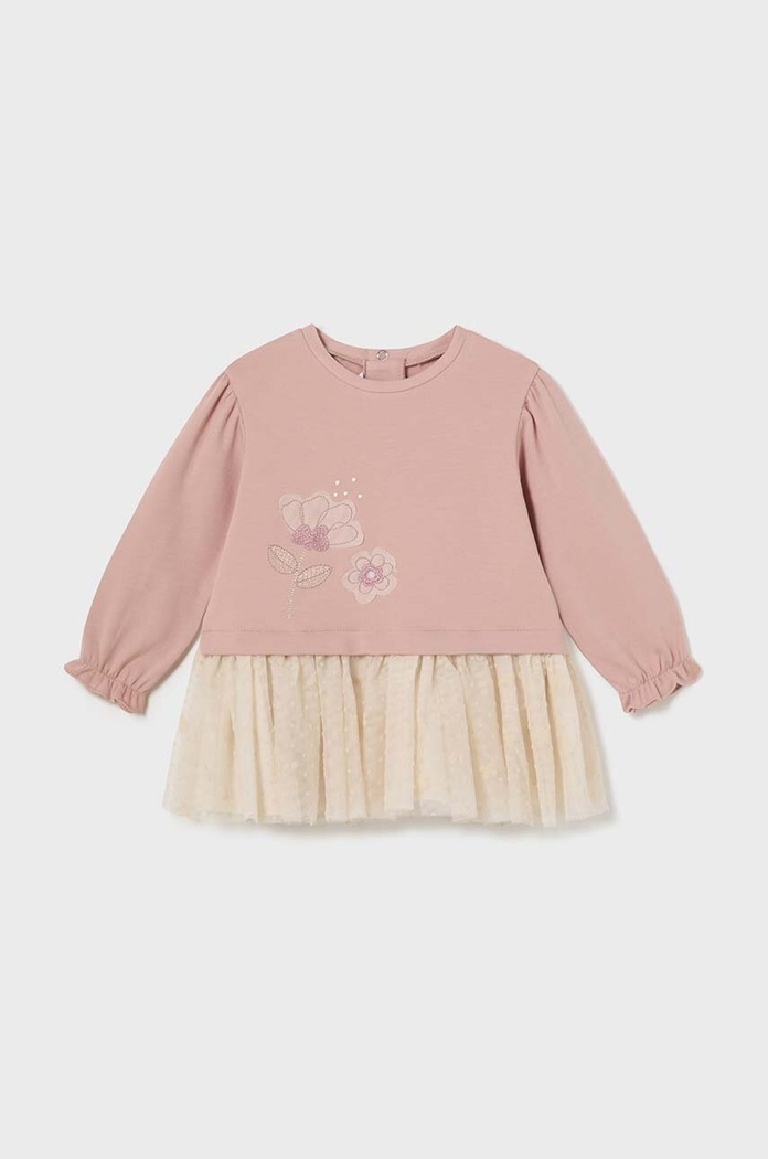 Dívčí šaty Mayoral mini růžová 2919.4G.Baby.9BYH