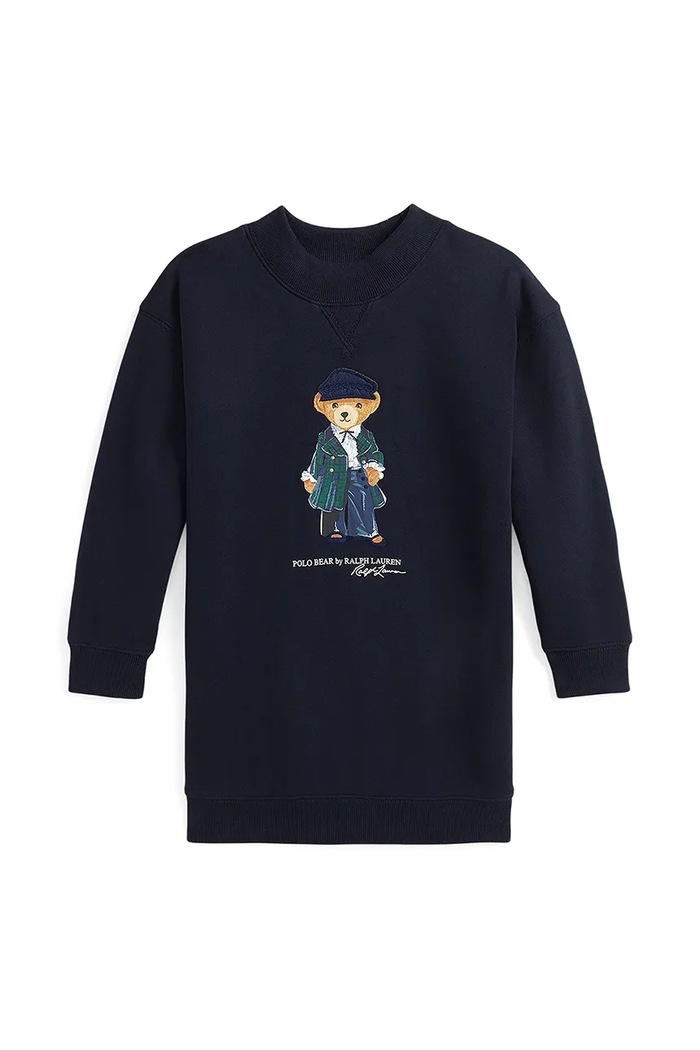 Dívčí šaty Polo Ralph Lauren 312952155001 námořnická modř AW24