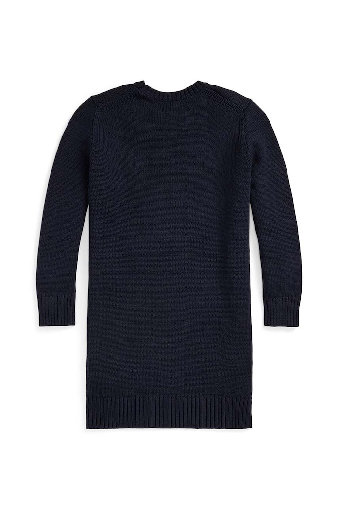 Κοριτσίστικα Παιδικό βαμβακερό φόρεμα Polo Ralph Lauren 313950801001 σκούρο μπλε