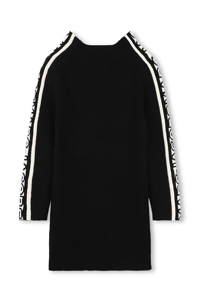 Dětské šaty s příměsí vlny Marc Jacobs W60235.114.150 černá AW24