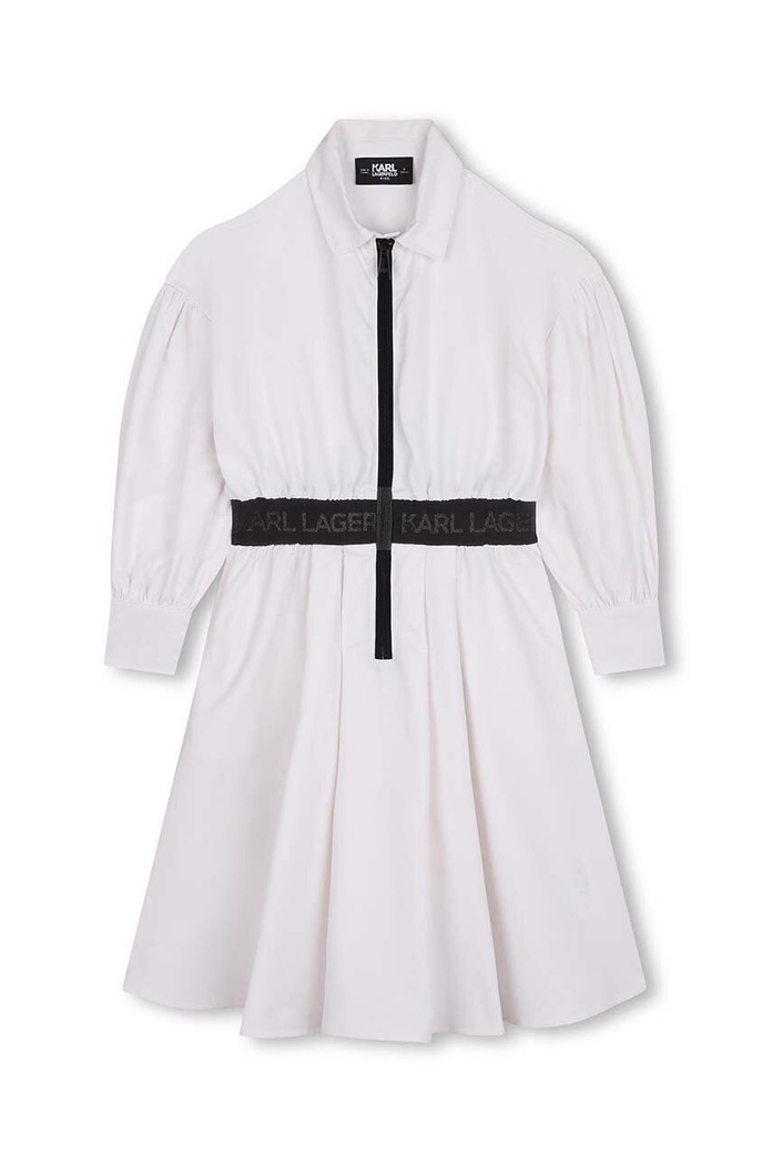Dievčenské šaty Karl Lagerfeld Z30183.156.162 biela AW24