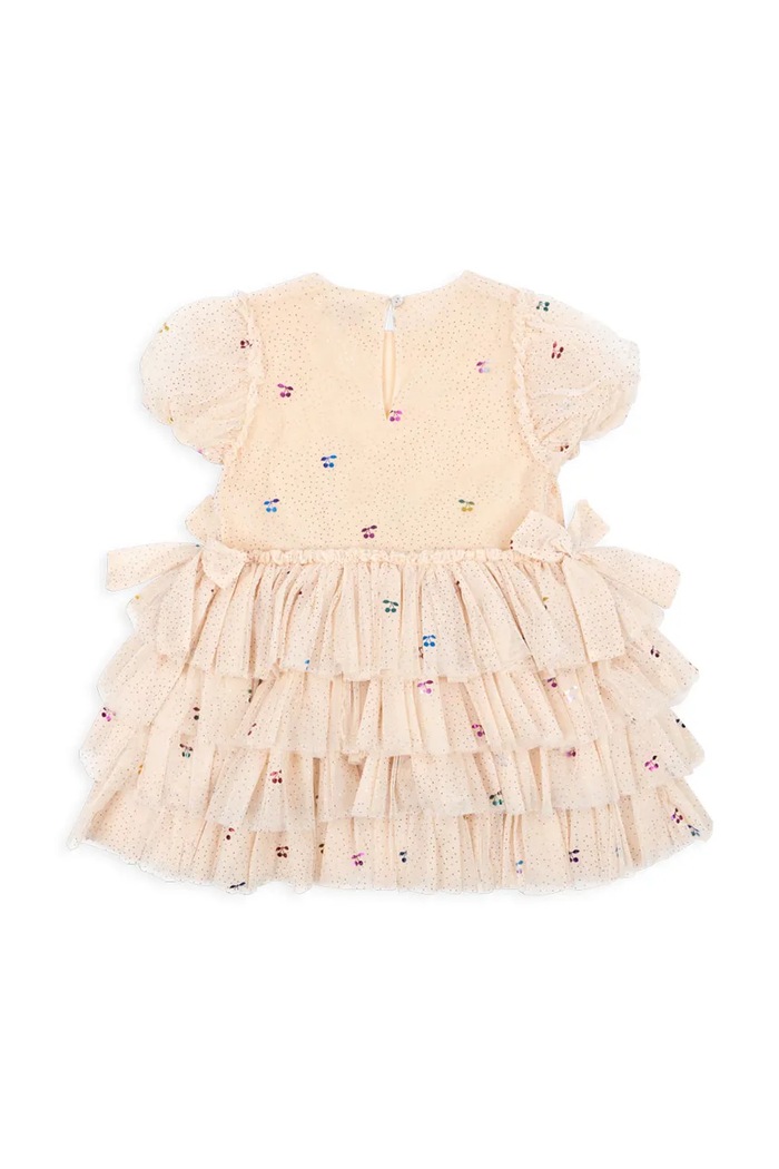 DÍVKA Dívčí šaty Konges Sløjd FAY DRESS GRS KS101971 béžová
