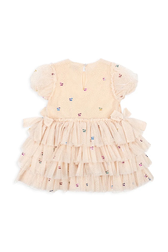 DÍVKA Dívčí šaty Konges Sløjd FAY DRESS GRS KS101971 béžová