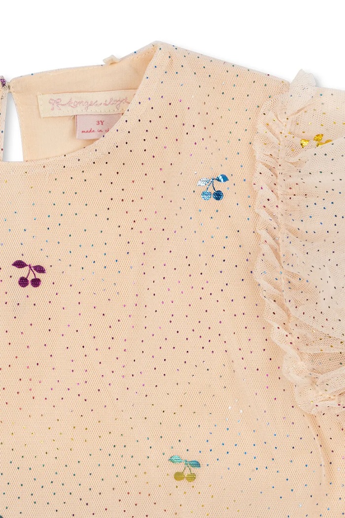 Dívčí šaty Konges Sløjd FAY DRESS GRS KS101971 béžová