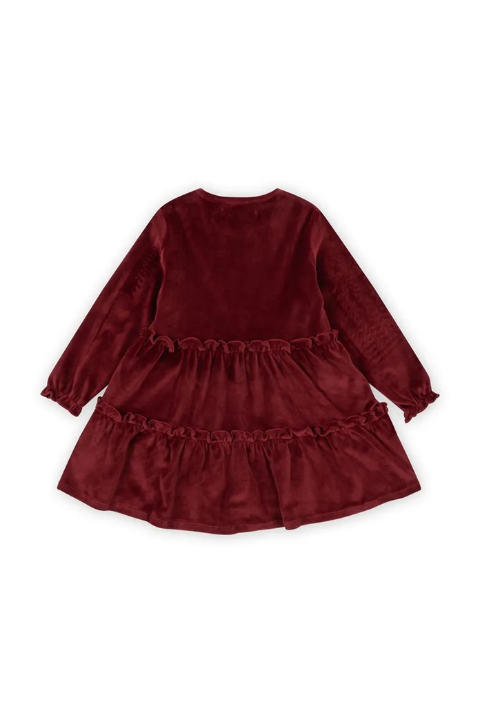 Konges Sløjd rochie fete JINGLE DRESS GRS KS101995 rosu AW24