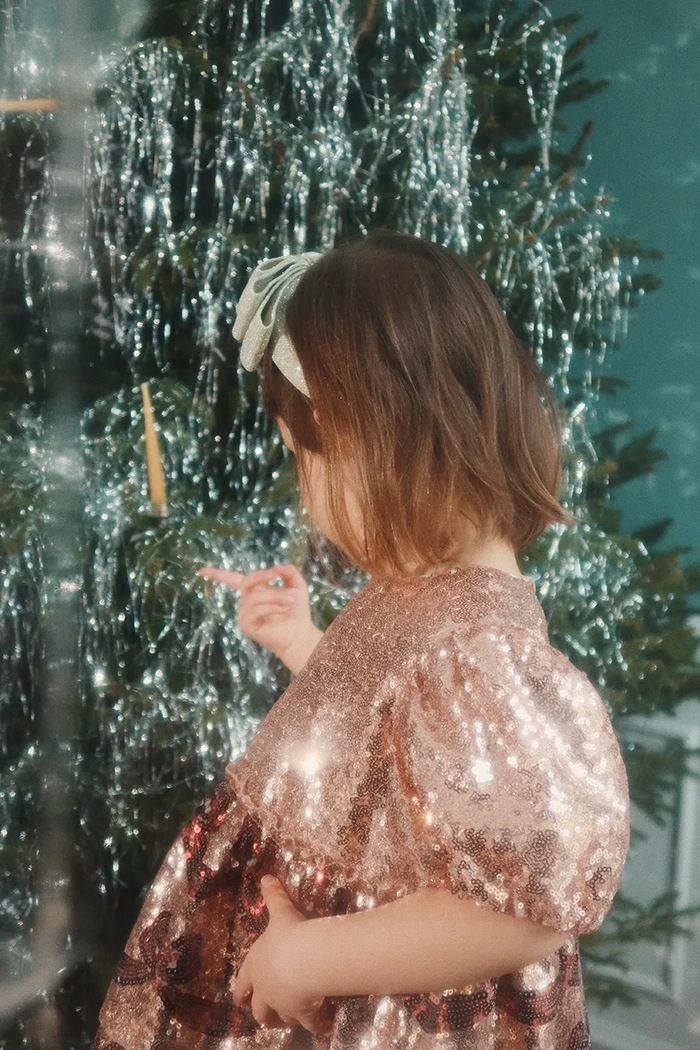 Konges Sløjd rochie fete STARLA BOW WOW DRESS KS102116