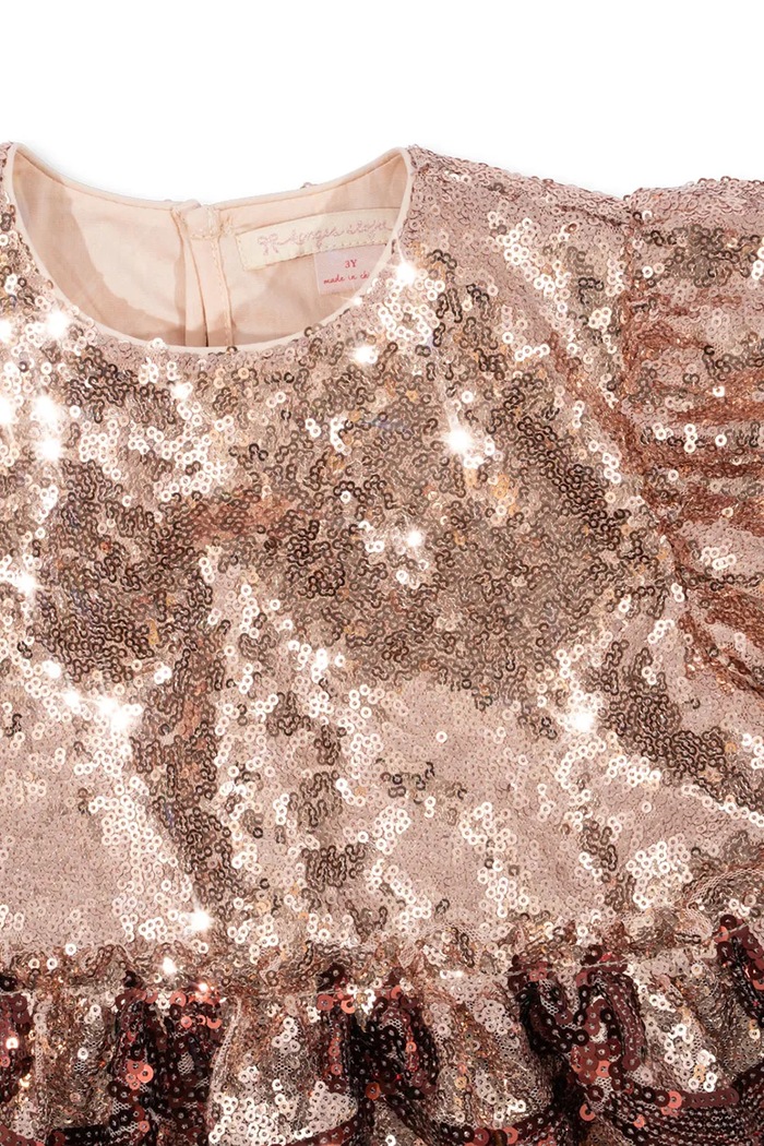 Konges Sløjd rochie fete STARLA BOW WOW DRESS KS102116 aur