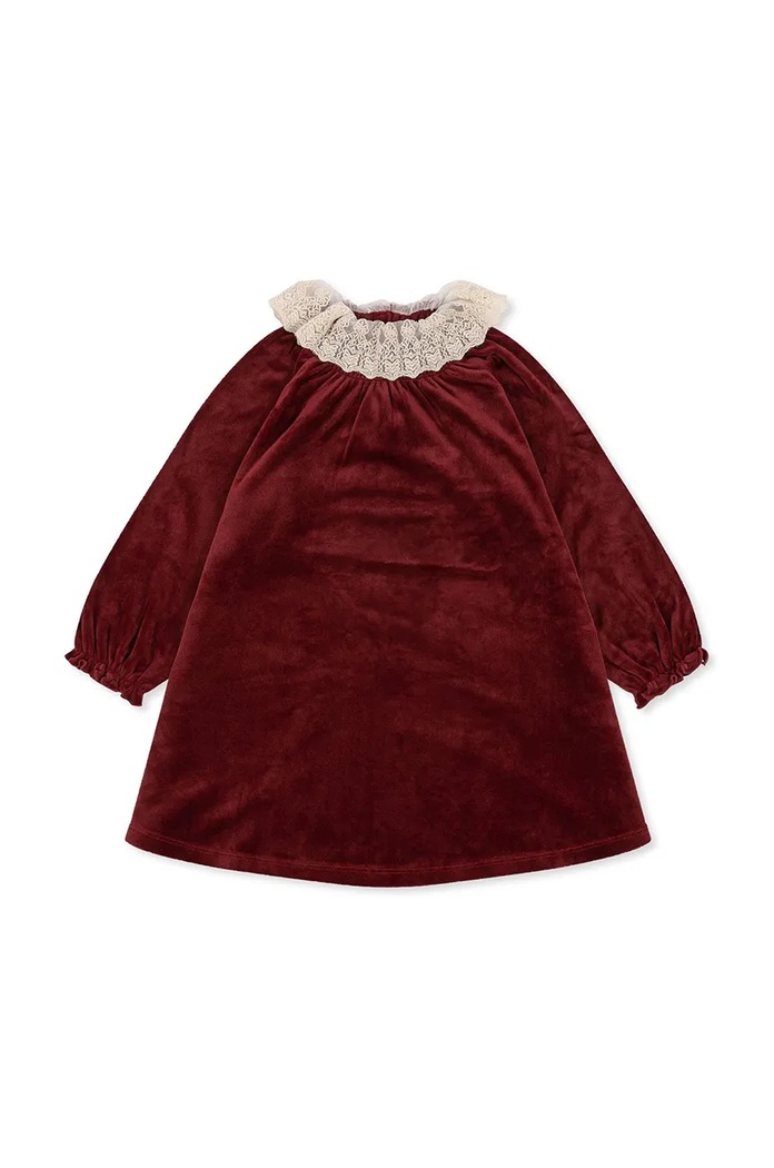 Konges Sløjd sukienka dziecięca VENOLA DRESS GRS KS102136 czerwony AW25