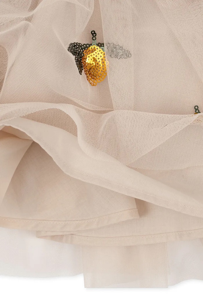 Dívčí šaty Konges Sløjd YVONNE BALLERINA DRESS KS102154 béžová